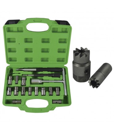 SET 17 PCS ESCARIADOR INYECTORES