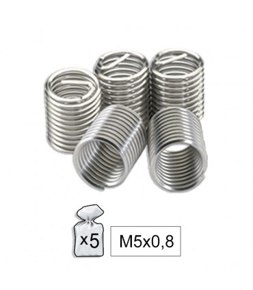 BOLSA DE 5 RECAMBIOS HELICOIL  M5x0,8
