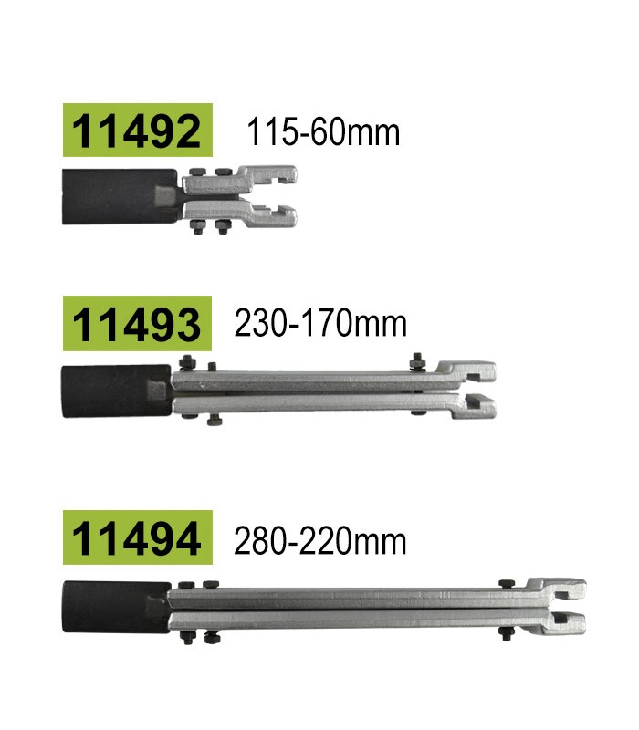 JUEGO DE GARRAS 230MM - 170MM PARA REF. 51122