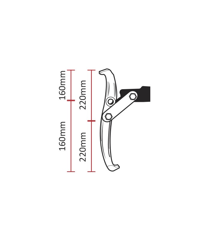 EXTRACTOR DE 3 GARRAS 95-200MM