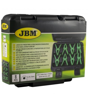 JUEGO DE 8 PINZAS PARA LA DESCONEXIÓN DE MANGUERAS