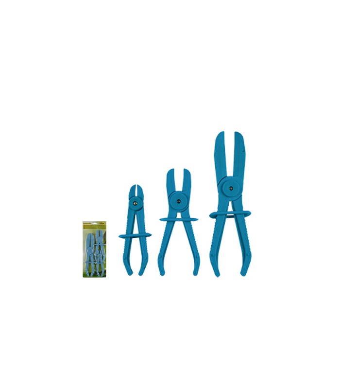 JUEGO DE TRES PINZAS PARA MANGUERAS FLEXIBLES