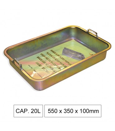 BANDEJA DE ACERO PARA LÍQUIDOS