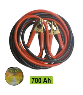 CABLE DE ARRANQUE 70MMX2 / 7M CON PINZAS MACIZAS DE LATÓN