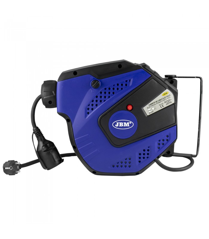 CARRETE DE CABLE ELÉCTRICO 12M - AZUL