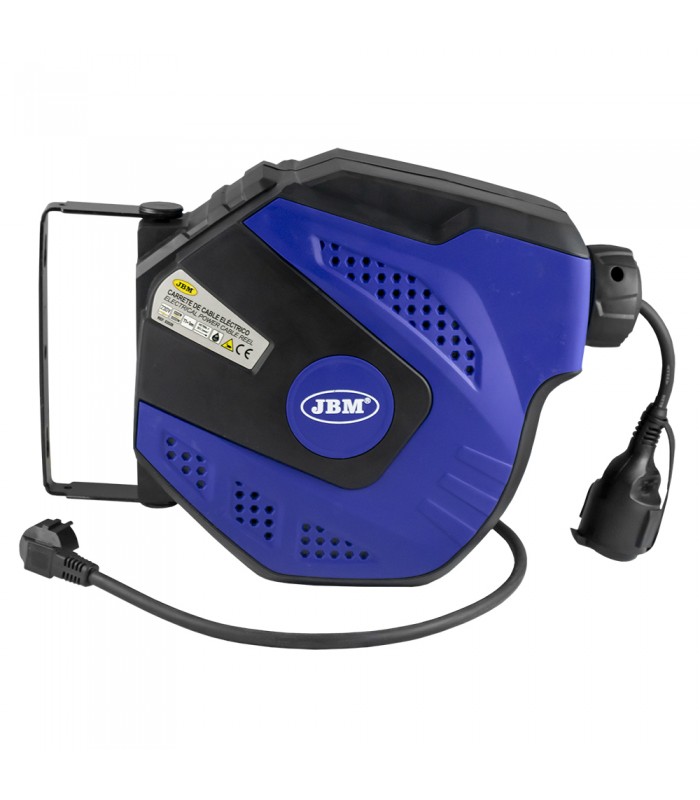 CARRETE DE CABLE ELÉCTRICO 12M - AZUL