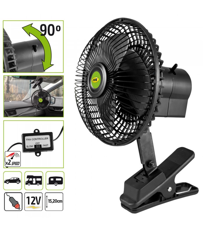 VENTILADOR PARA VEHÍCULO 12V