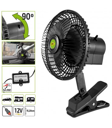 VENTILADOR PARA VEHÍCULO 12V