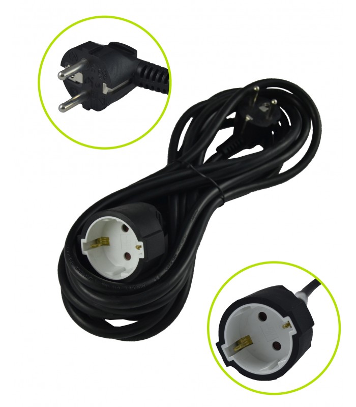 EXTENSIÓN DE CABLE DE CORRIENTE 5M