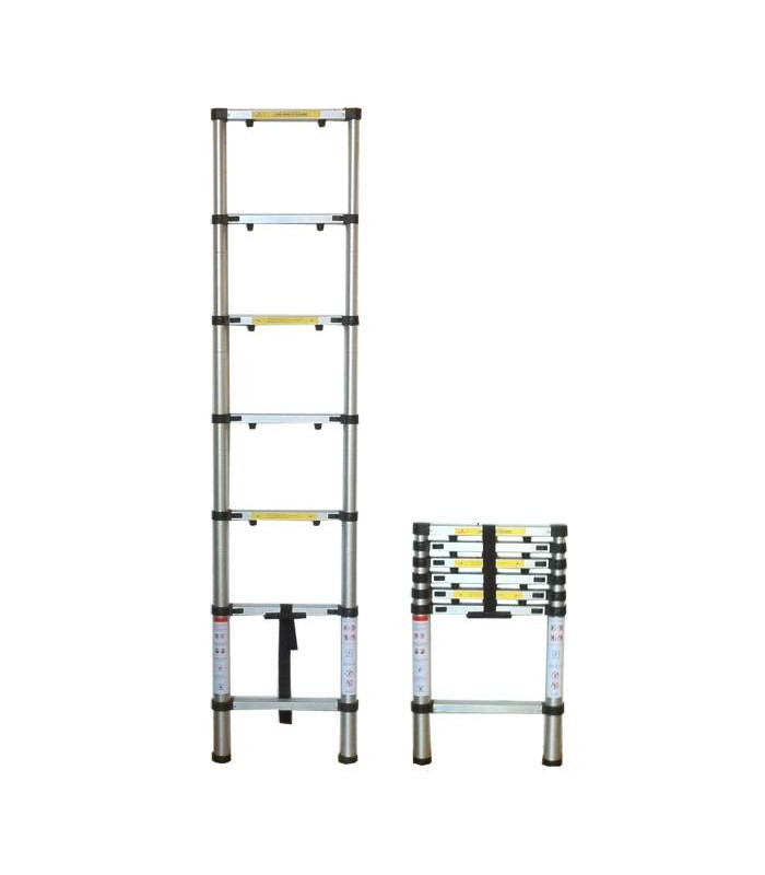 ESCALERA TELESCÓPICA 6 PASOS