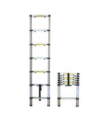 ESCALERA TELESCÓPICA 6 PASOS