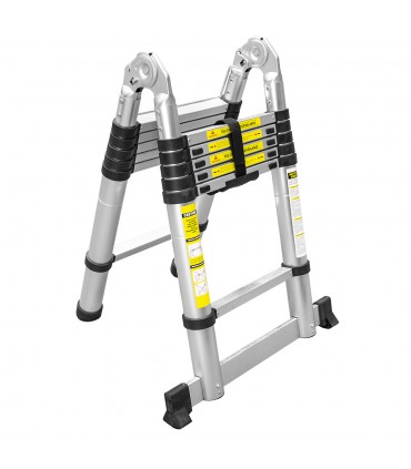 ESCALERA TELESCÓPICA EN V PLEGABLE