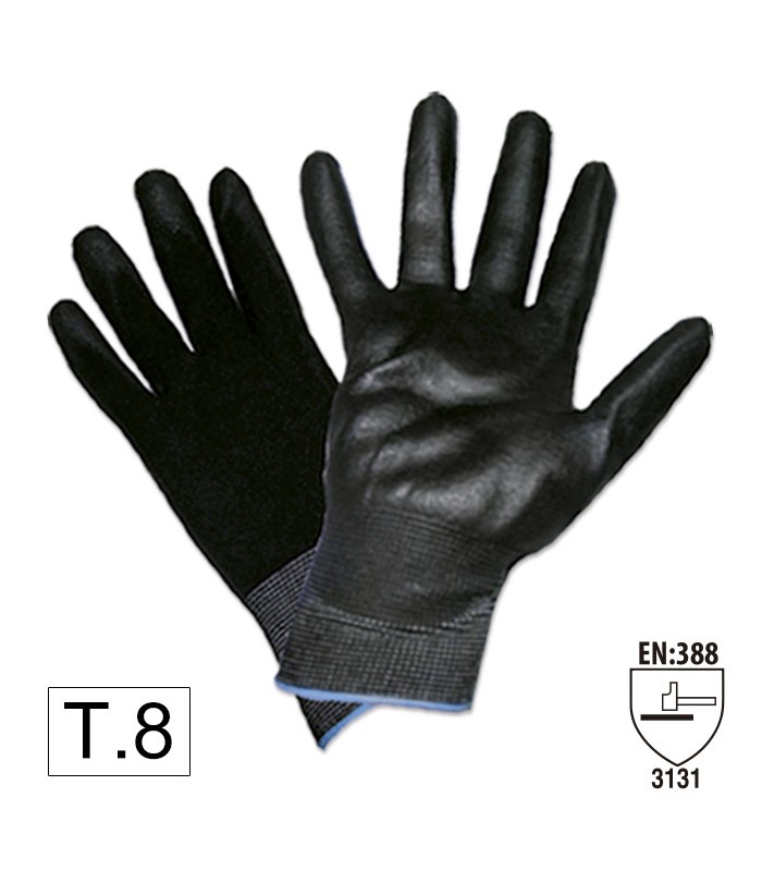 GUANTES CON LA PALMA REFORZADA DE POLIURETANO T.8 MODELO NUEVO