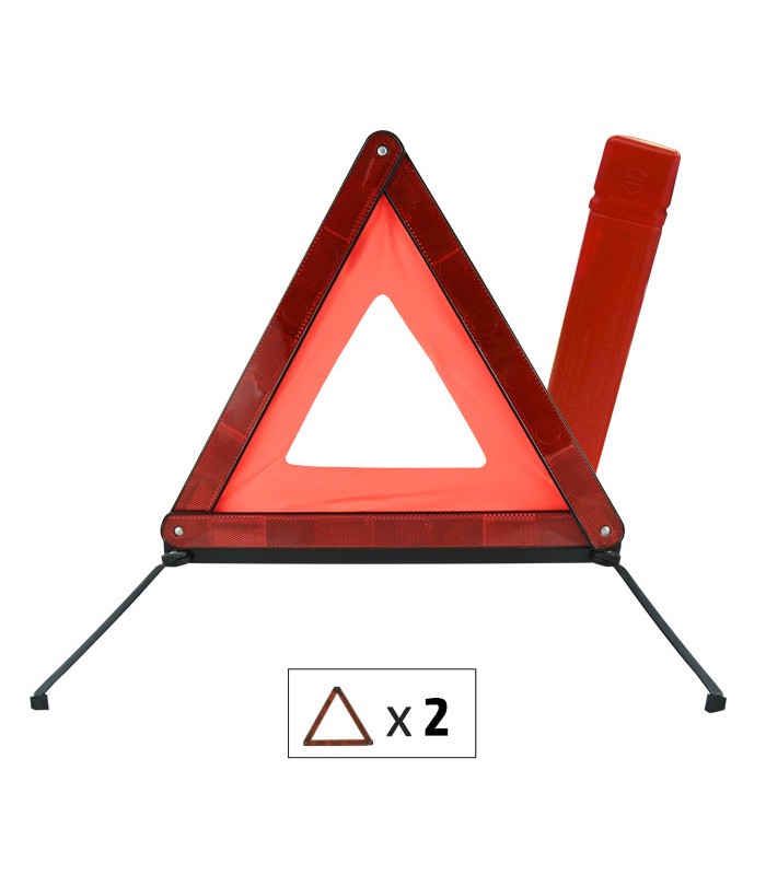 TRIANGULO DE EMERGENCIA YD-7 DOBLE (2 UNIDAD  1 ESTUCHE)