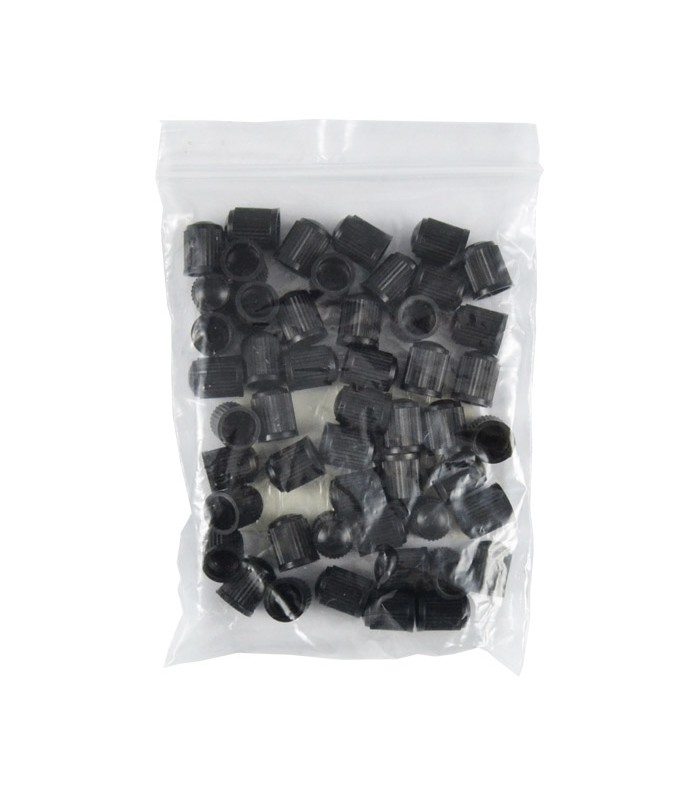 BOLSA 50u. TAPÓN PLÁSTICO NEGRO PARA VÁLVULA NEUMÁTICO