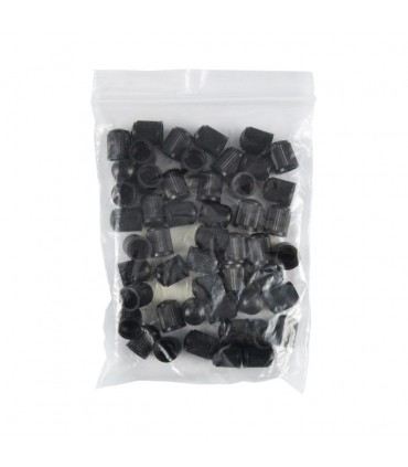 BOLSA 50u. TAPÓN PLÁSTICO NEGRO PARA VÁLVULA NEUMÁTICO