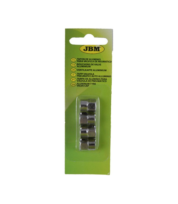 SET DE 4 TAPONES DE ALUMINIO PARA VÁLVULA DE NEUMÁTICO