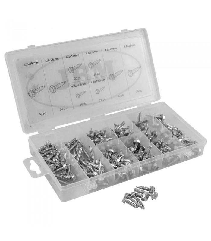 ESTUCHE DE TORNILLOS AUTOROSCANTES (200pcs)