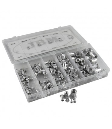 ESTUCHE DE REMACHES TUERCA DE ALUMINIO