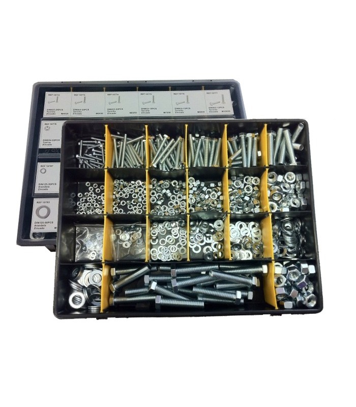 ESTUCHE SURTIDO DE TORNILLOS, TUERCAS Y ARANDELAS