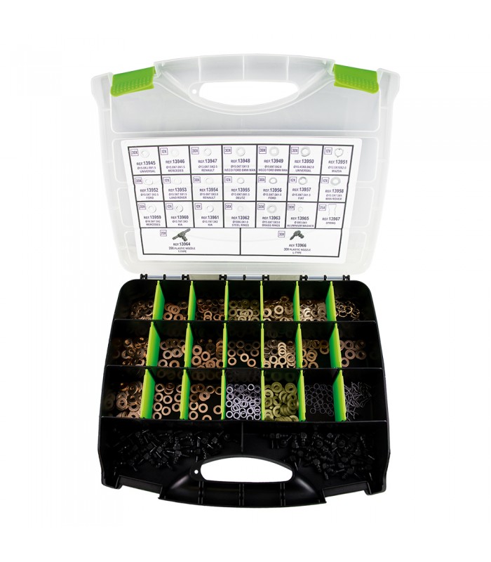 ESTUCHE ARANDELAS DE COBRE PARA INYECTORES 551 PCS