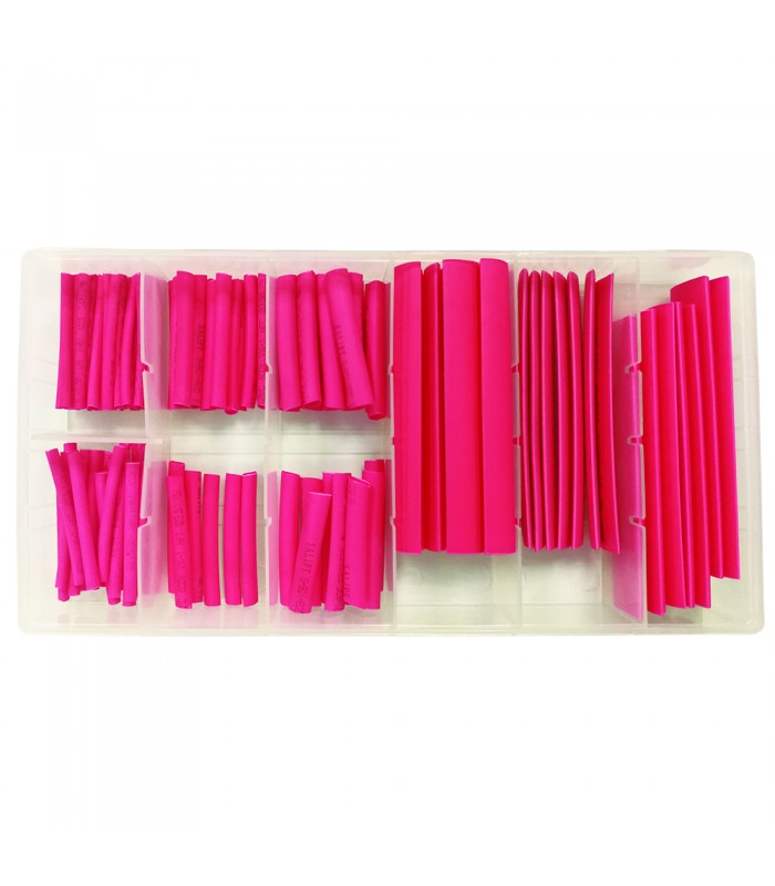 ESTUCHE DE TUBOS TERMORETRÁCTILES ROJOS