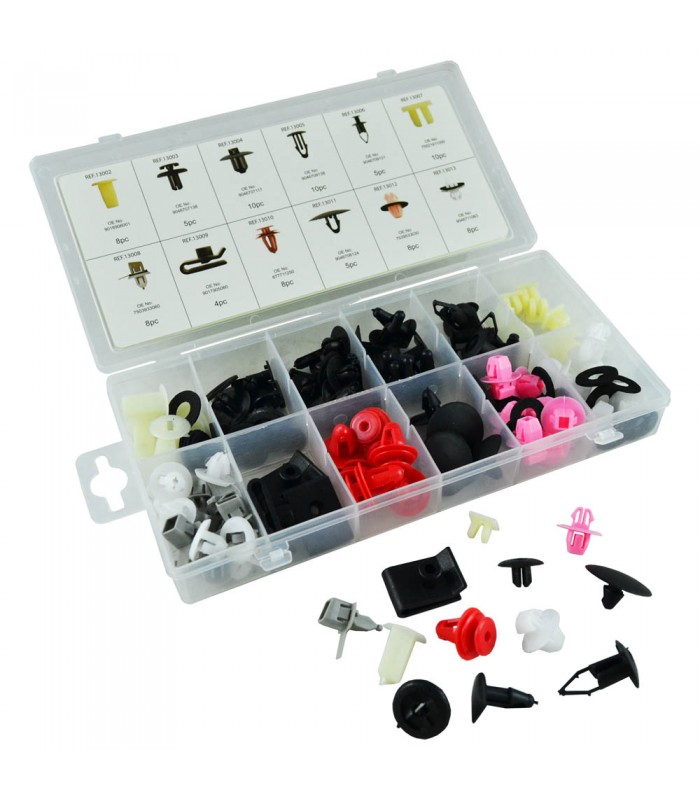 ESTUCHE DE CLIPS PLASTICOS TOYOTA/LEXUS 89 PCS
