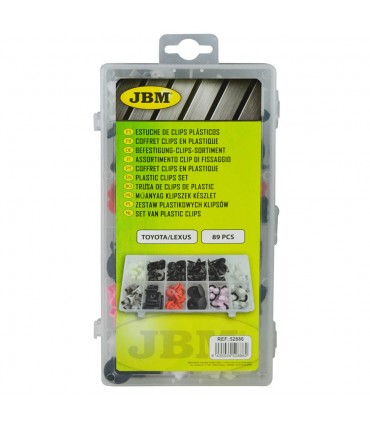 ESTUCHE DE CLIPS PLASTICOS TOYOTA/LEXUS 89 PCS