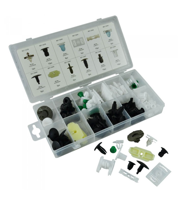 ESTUCHE DE CLIPS PLASTICOS VOLKSWAGEN 85 PCS