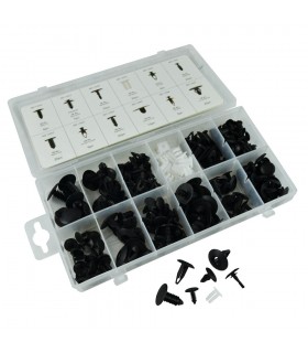 ESTUCHE DE CLIPS PLASTICOS FORD 169 PCS