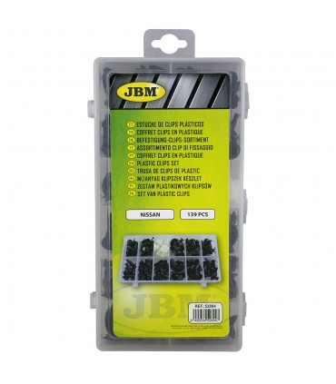 ESTUCHE DE CLIPS PLASTICOS NISSAN 139 PCS