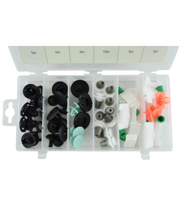 ESTUCHE DE CLIPS PLASTICOS AUDI 31 PCS