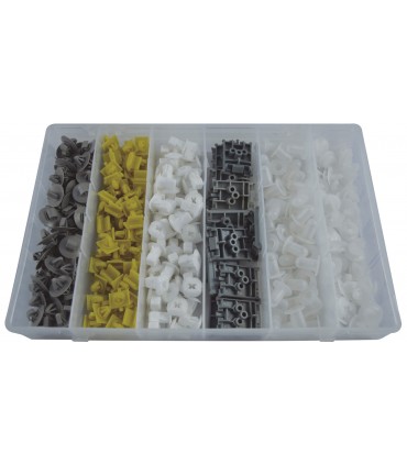 ESTUCHE DE CLIPS PLASTICOS RENAULT 300 PCS