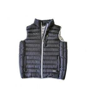 CHALECO GRIS-NEGRO T.M