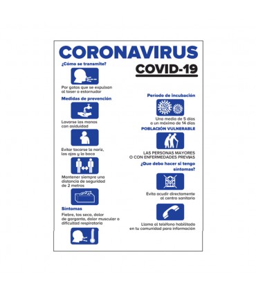 CARTEL INFORMATIVO - PRECAUCIONES COVID-19