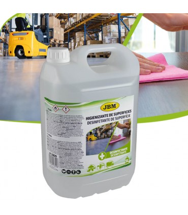 LÍQUIDO HIDROALCOHÓLICO DESINFECTANTE SUPERFICIES 5L