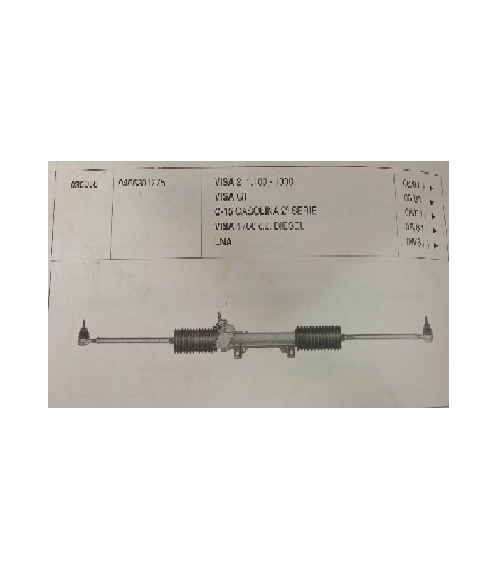 CREMALLERA DIRECCION CITROEN C-15
