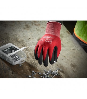 GUANTE PIEL VACUNO BLANCO