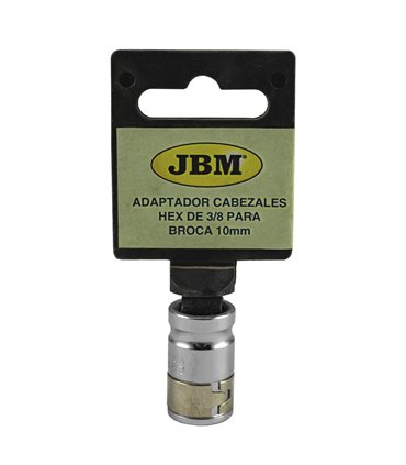    Adaptador de cabezales hexagonal de 3/8". Para brocas de 10mm.                                 