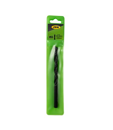 BROCA HELICOIDAL HSS 4241 NEGRO 7.5X109MM