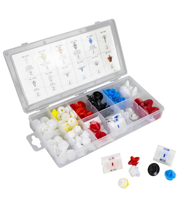 ESTUCHE DE CLIPS RENAULT DACIA 90 PCS PARA MOLDURA