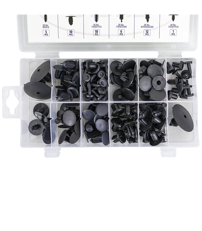 ESTUCHE DE CLIPS RENAULT DACIA 109 PCS PARA TAPICERÍA