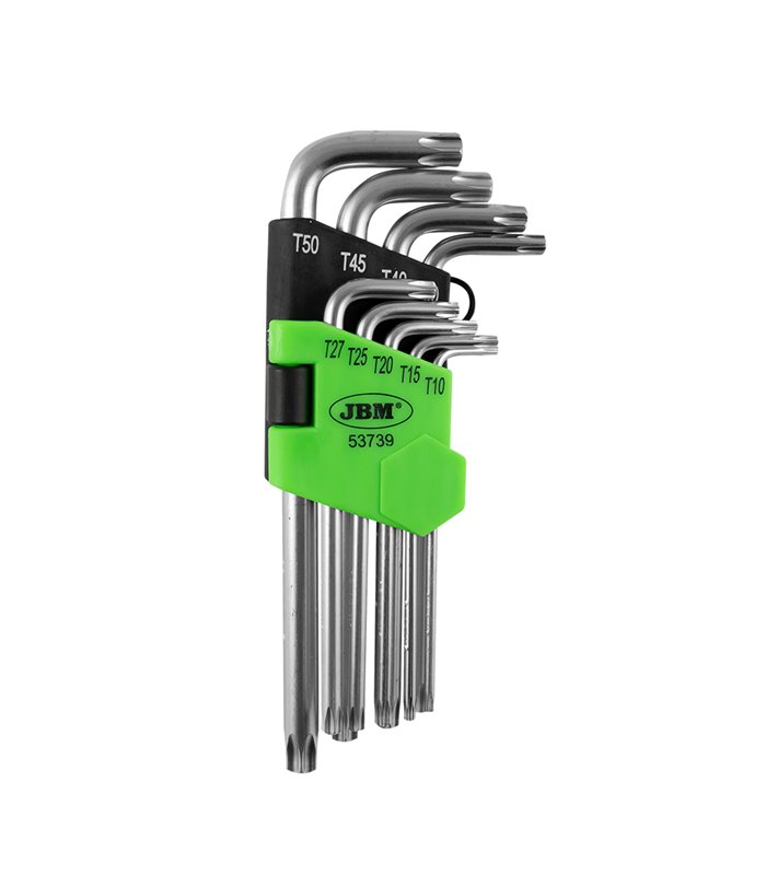 SET DE 9 LLAVES TORX CORTAS