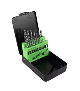 ESTUCHE DE BROCAS HELICOIDALES 1-10MM HSS 4341 