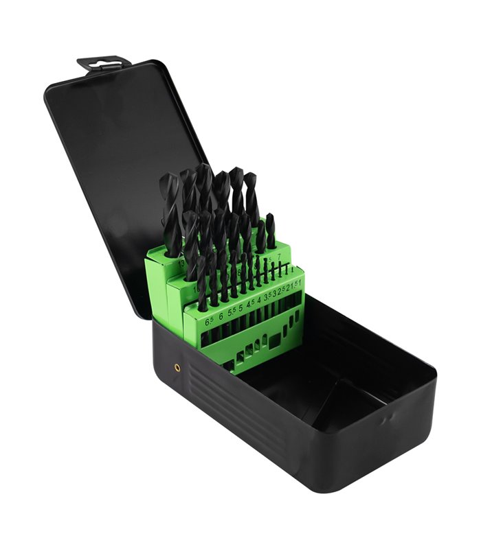 ESTUCHE DE BROCAS HELICOIDALES 1-13MM HSS 4241 NEGRO