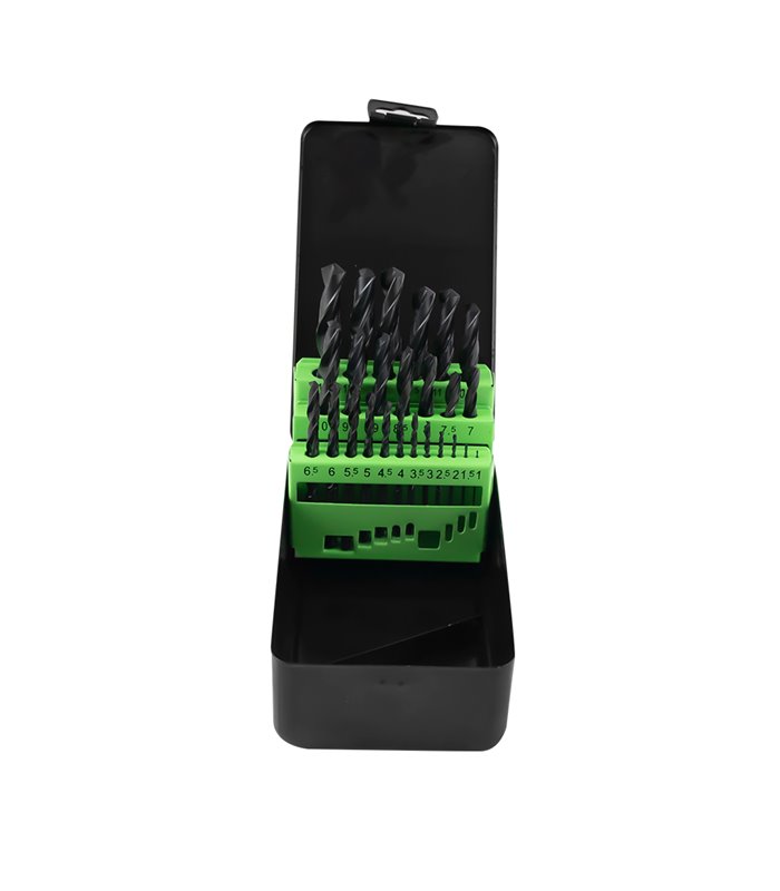 ESTUCHE DE BROCAS HELICOIDALES 1-13MM HSS 4241 NEGRO