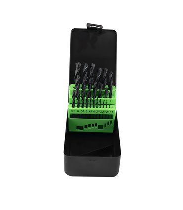 ESTUCHE DE BROCAS HELICOIDALES 1-13MM HSS 4241 NEGRO