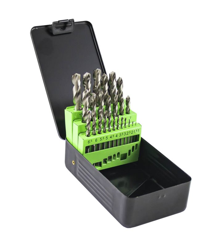 ESTUCHE DE BROCAS HELICOIDALES 1-13MM HSS 4341