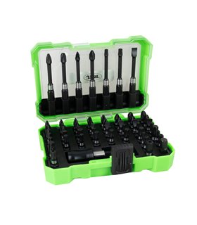 ESTUCHE DE PUNTAS DE IMPACTO CON ADAPTADOR RÁPIDO S2 - ACABADO NEGRO