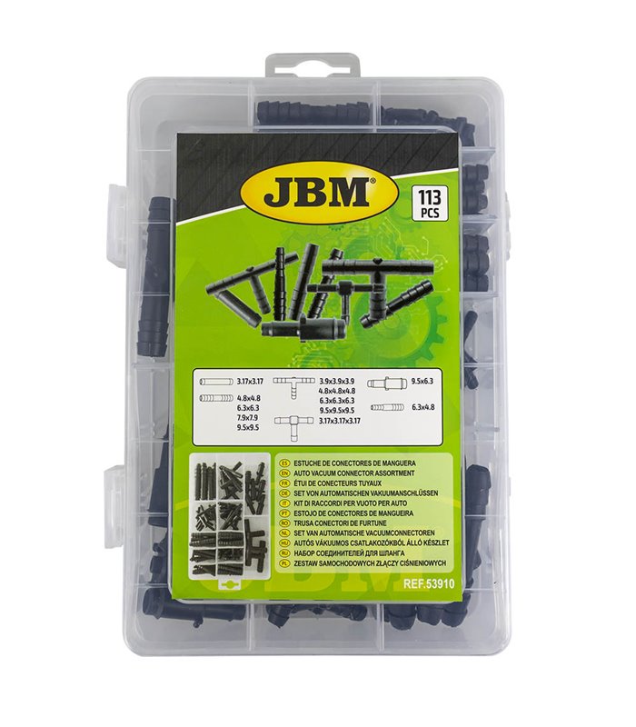 ESTUCHE DE CONECTORES DE MANGUERA 113 PCS